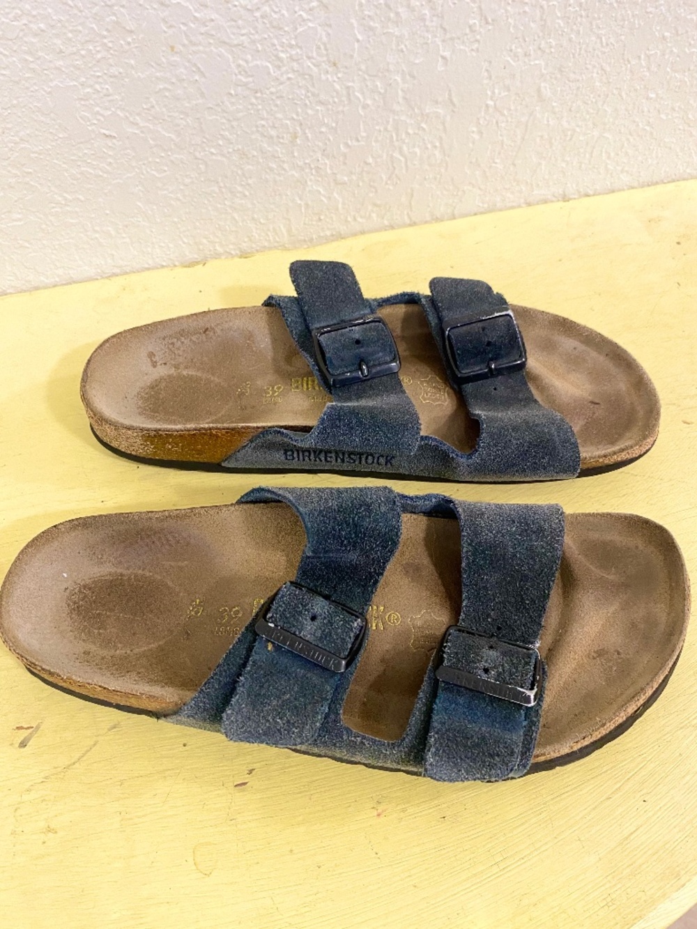 Birkenstock Arizona Size 39 Women’s Dark Navy Blue Sandals .